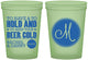 Custom Wedding 16 oz Glow In The Dark Cups - Monogrammed | 450