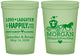 Custom Wedding 16 oz Glow In The Dark Cups - Happily Ever After | 452