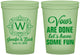Custom Wedding 16 oz Glow In The Dark Cups - Vows Are Done Have Fun | 460