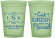 Custom Wedding 16 oz Glow In The Dark Cups - Eat Drink Be Married | 463