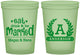 Custom Wedding 16 oz Glow In The Dark Cups - Monogram | 464