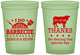 Custom Wedding 16 oz Glow In The Dark Cups - I Do Barbecue Bbq | 468