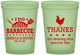 Custom Wedding 16 oz Glow In The Dark Cups - I Do Barbecue Bbq | 469