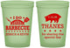 Custom Wedding 16 oz Glow In The Dark Cups - I Do Barbecue Bbq | 470