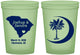 Custom Wedding 16 oz Glow In The Dark Cups - Palmetto Tree | 475