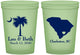 Custom Wedding 16 oz Glow In The Dark Cups - Palmetto Tree | 476