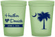 Custom Wedding 16 oz Glow In The Dark Cups - Palmetto Tree | 477