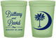 Custom Wedding 16 oz Glow In The Dark Cups - Palmetto Tree | 478