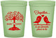 Custom Wedding 16 oz Glow In The Dark Cups - Love Birds | 481