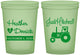 Custom Wedding 16 oz Glow In The Dark Cups - Just Hitched Tractor | 482