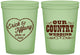 Custom Wedding 16 oz Glow In The Dark Cups - Country Wedding | 484