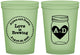 Custom Wedding 16 oz Glow In The Dark Cups - Love Is Brewing | 486