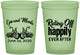 Custom Wedding 16 oz Glow In The Dark Cups - Motorcycle | 493