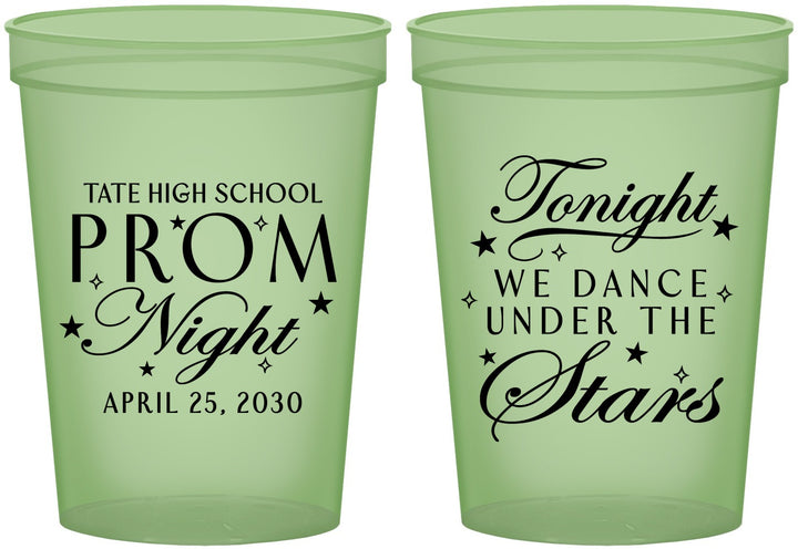 Custom Prom 16 oz Glow In The Dark Cups - Tonight We Dance | 50000