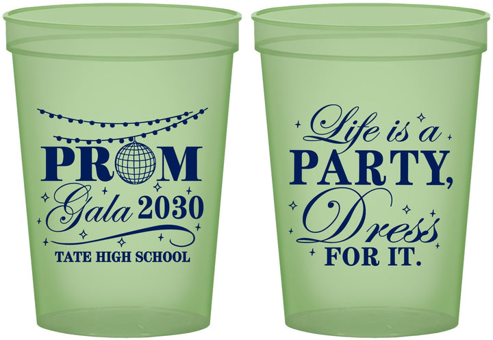 Custom Prom 16 oz Glow In The Dark Cups - Lifes A Party | 50002