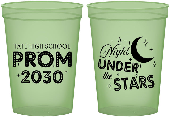 Custom Prom 16 oz Glow In The Dark Cups - A Night Under The Stars | 50004
