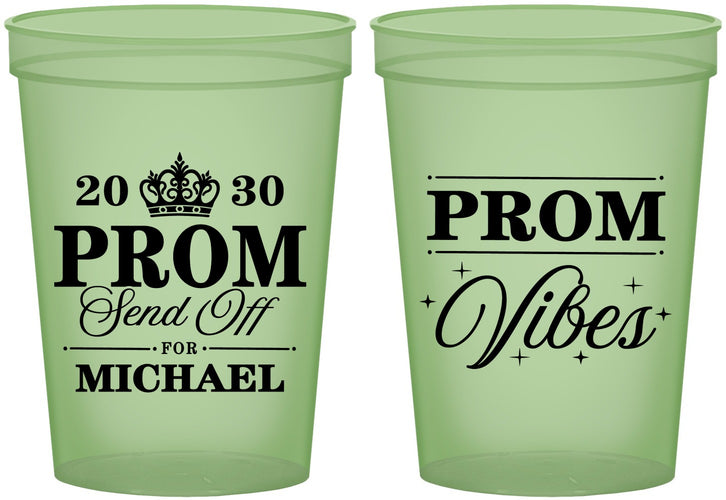 Custom Prom 16 oz Glow In The Dark Cups - Send Off | 50005