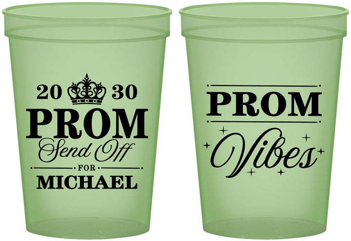 Custom Prom 16 oz Glow In The Dark Cups - Send Off | 50005