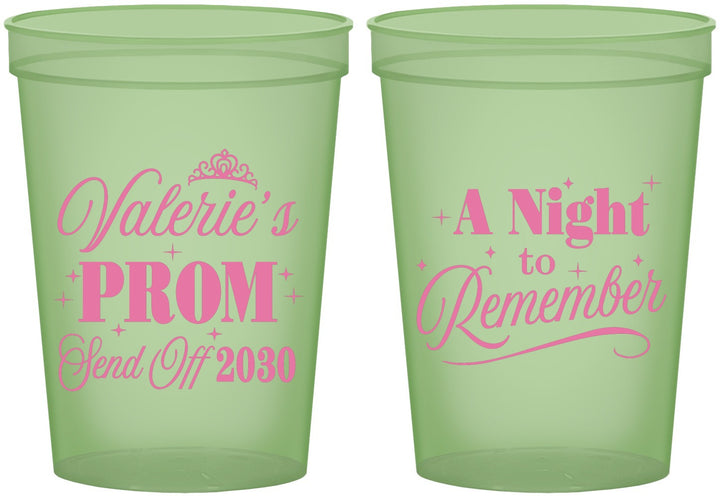 Custom Prom 16 oz Glow In The Dark Cups - Send Off | 50006