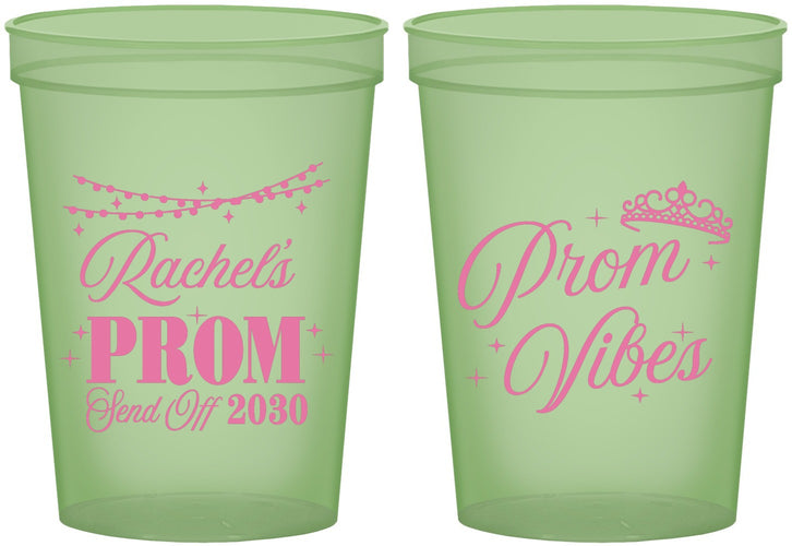Custom Prom 16 oz Glow In The Dark Cups - Send Off | 50007