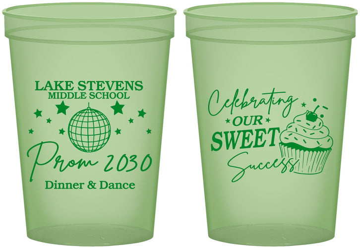 Custom Prom 16 oz Glow In The Dark Cups - Middle School Dance | 50014