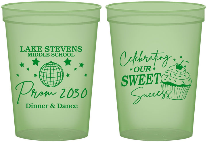 Custom Prom 16 oz Glow In The Dark Cups - Middle School Dance | 50014