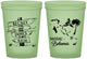 Custom Wedding 16 oz Glow In The Dark Cups - Bahamas | 507