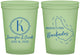 Custom Wedding 16 oz Glow In The Dark Cups - Barbados | 508