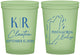 Custom Wedding 16 oz Glow In The Dark Cups - Belize | 510