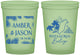 Custom Wedding 16 oz Glow In The Dark Cups - Belize | 511