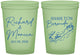 Custom Wedding 16 oz Glow In The Dark Cups - Bermuda | 512