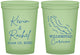 Custom Wedding 16 oz Glow In The Dark Cups - Curacao | 520