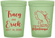Custom Wedding 16 oz Glow In The Dark Cups - Martinique | 532