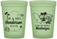 Custom Wedding 16 oz Glow In The Dark Cups - Martinique | 533