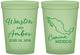 Custom Wedding 16 oz Glow In The Dark Cups - Mexico | 534