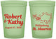 Custom Wedding 16 oz Glow In The Dark Cups - St Maarten | 542