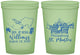 Custom Wedding 16 oz Glow In The Dark Cups - St Maarten | 543