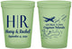 Custom Wedding 16 oz Glow In The Dark Cups - Cayman Island | 544