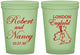 Custom Wedding 16 oz Glow In The Dark Cups - England | 548