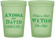 Custom Wedding 16 oz Glow In The Dark Cups - Take A Shot We Tied The Knot | 551