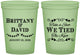Custom Wedding 16 oz Glow In The Dark Cups - Take A Shot We Tied The Knot | 552