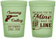 Custom Wedding 16 oz Glow In The Dark Cups - I Walk The Line | 555