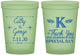 Custom Wedding 16 oz Glow In The Dark Cups - Monogram | 556