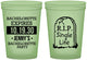 Custom Bachelorette 16 oz Glow In The Dark Cups - Rip Single Life | 60014