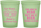 Custom Bachelorette 16 oz Glow In The Dark Cups - I Got Wasted | 60015