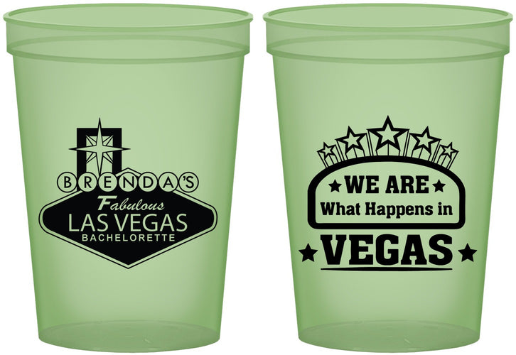 Custom Bachelorette 16 oz Glow In The Dark Cups - Las Vegas | 60016