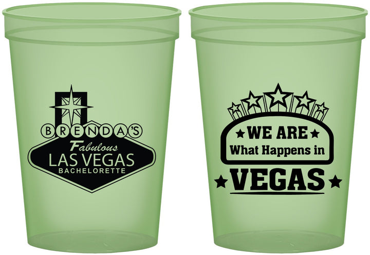 Custom Bachelorette 16 oz Glow In The Dark Cups - Las Vegas | 60016