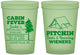 Custom Bachelorette 16 oz Glow In The Dark Cups - Camping | 60019