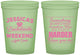 Custom Bachelorette 16 oz Glow In The Dark Cups - Something Borrowed | 60028