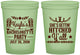 Custom Bachelorette 16 oz Glow In The Dark Cups - Getting Hitched Yall | 60047